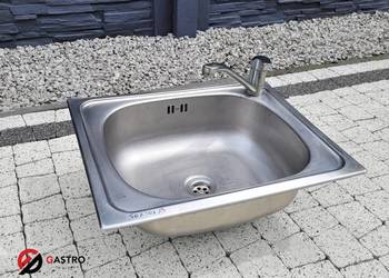 Zlew gastronomiczny – umywalka, stal nierdzewna 500x400x130