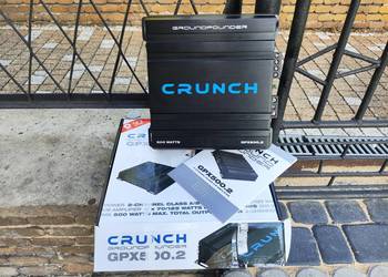 Wzmacniacz samochodowy 2 kanałowy Crunch GPX-500.2, Wysyłka darmowa!
