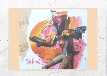 sabine plakat z gwiezdnych wojen, star wars plakat, rebelianci star wars