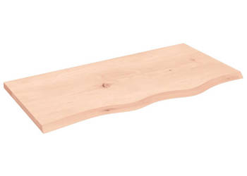 Blat stołu 80x40x2 cm surowe drewno dębowe WM-3156290