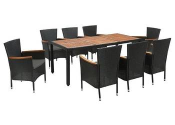 Nowy zestaw ogrodowy 8 osób stół + 8 krzeseł technorattan, możliwy dowóz