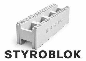 Bloczki styropianowe Styroblok Normal Eps-120 do budowy domu basenu 100x25