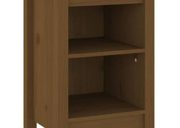 Szafka nocna miodowy brąz 40x35x55 cm lite drewno sosnowe WM-820962
