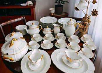 Porcelana Rosenthal barrock unikat 1926r obiad kawa 12 osób