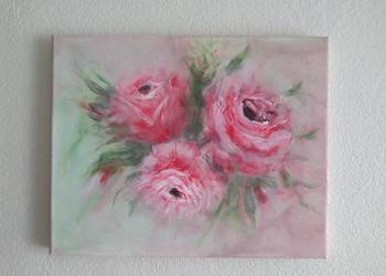 Róże obraz akrylowy na płótnie 30x24