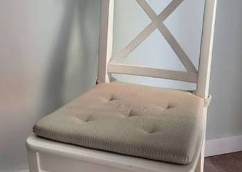 Komplet krzeseł IKEA krzesło INGOLF białe 4 szt + stołek Poznań
