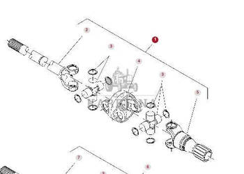 Valtra S274 S294 S324 S394 Fendt S927 S930 S933 S939 Półoś Zwrotnica Wał P…