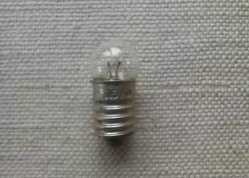 Żarówka 3,5V 0,26A E10 z czasów PRL-u