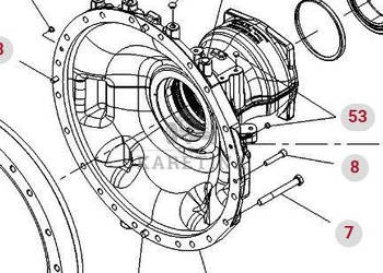 Fendt Vario 1038 1042 1046 1050 GEN 3 Obudowa Osi 530150151074 530150151054