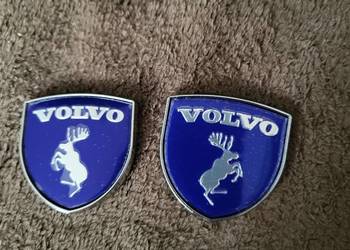 Emblematy Volvo Nowe, Aluminiowe, Komplet 2 szt.
