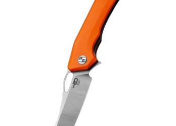 Nóż składany Bestech Platypus Orange G10, Stonewashed/Satin D2 (BG28B)
