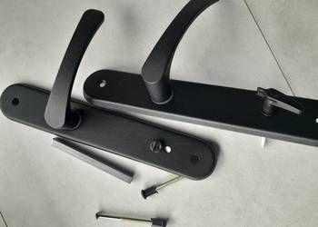 Kotarbau Klamka drzwiowa do drzwi wc czarna biszkopt 90 nowa outlet