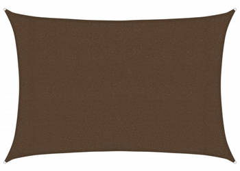 Żagiel przeciwsłoneczny 160 g/m² brązowy 3x5 m HDPE WM-311789