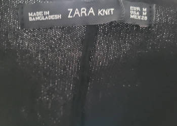Sweter Zara czarny NIETOPERZ (L,M)-NOWY z metką   Ściągacze przy rękawach