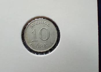 Stare monety 10 ore 1941 Szwecja srebro