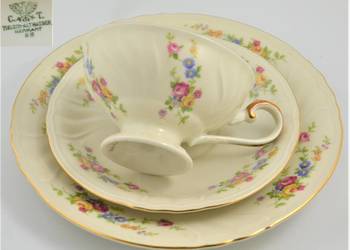 Zestaw śniadaniowy CT Tielsch Altwasser Wałbrzych 1920/30r Zestaw śniadaniowy CT Tielsch Altwasser Wałbrzych 1920/30r