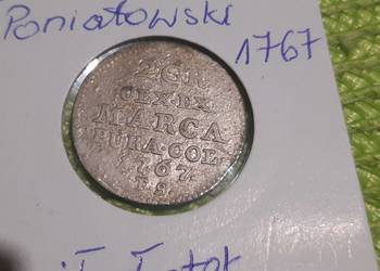 moneta srebrna Stanisława Augusta Poniatowskiego z 1767r