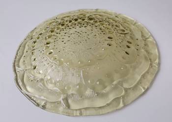 Stary nieużywany talerz, patera Flora HSG Ząbkowice Ryszard Serwicki, PRL