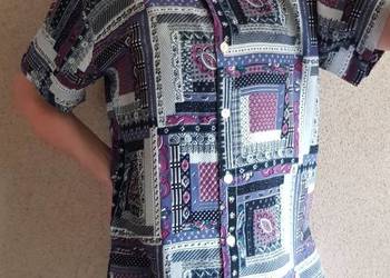 koszula vintage retro zwiewna przewiewna letnia oversize