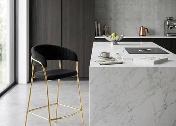 Czarny Hoker Tapicerowany Spark, Wysyłka 24H, Dostawa 0zł!