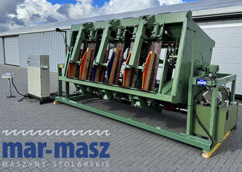 Prasa wiatrakowa karuzelowa obrotowa trapezowa hydrauliczna do klejenia DIM