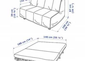 Sofa dwu osobowa Ikea Lycksele