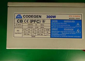 Zasilacz ATX PC - CODEGEN 300X  do komputerów PC