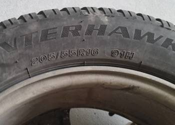 Alufelgi i opony zimowe Firestone Winterhawk 4; 205/55R16 z felgami Mazda3