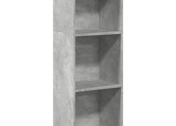 Regał na książki szarość betonu 40x30x114 cm WM-857870