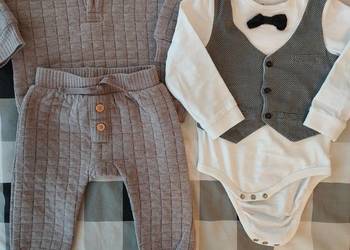 Zestaw ubranek dla chłopca dresy + body roz.80cm, 12 miesięcy