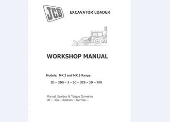 JCB 2D, 2B, 2DS, 3, 3C, 3CS, 3D, 4D, 700, INSTRUKCJA NAPRAW
