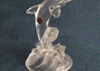Figurka kryształowa delfina Crystal D'Arques France
