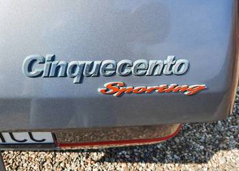 Fiat Cinquecnto 1,1 Sporting SUPER STAN mały przebieg