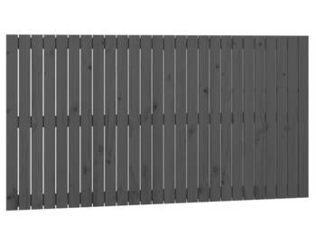 Wezgłowie łóżka szare 166x3x90 cm lite drewno sosnowe WM-824910