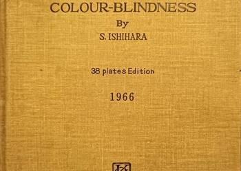 Książka Tests for Colour-Blindness 38 pilates Edition 1966r Tokyo Japan.