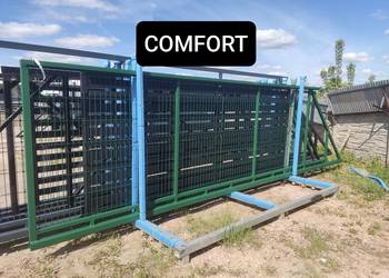 Brama przesuwna panel 3D, fi5mm 5m COMFORT, ocynk ogniowy+RAL, inne modele