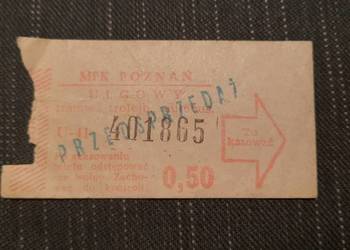Bilet MPK Poznań z PRL