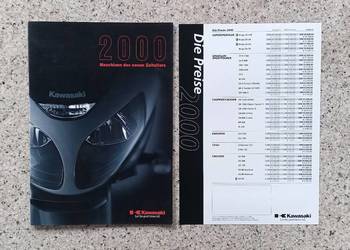 KAWASAKI Ninja GPZ VN. KX i inne Program 2000 rok. Prospekt