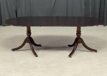 Stół mahoniowy rozkładany, klasyczny, antyk