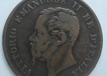 WŁOCHY-5 CENTESIMI-1861 r-M-(VITTORIO EMANUELE)