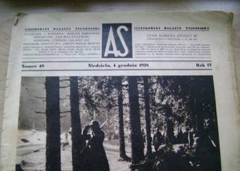 Starocie z PRL Czasopisma = Zestaw 8 x Tygodnik "AS" z lat 1935-38 r. TANIO