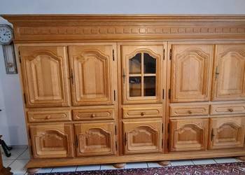 Piękny kredens dębowy lity pełny dąb biblioteka gabinetowa