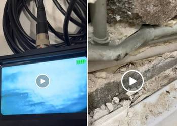 Wykrywanie wycieków wody w instalacjach.