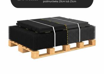 Kompletny zestaw 100mb ogrodzenia panelowego 153cm, Fi4, z podmurówką h20/h