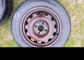 Koła felgi stalowe z oponami 14 4x108 audi 80 ford przyczepka sam
