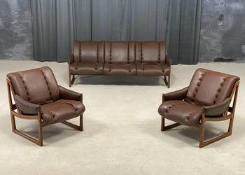 Skandynawski komplet wypoczynkowy, proj. Torbjørn Afdal, Norwegia, lata 60.