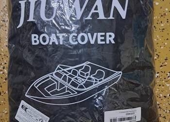 nowy pokrowiec na łódź o długości chyba 4,5 do 4,8 m