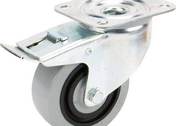 Koła skrętne z powierzchnią z szarego poliamidu z gumowym rdzeniem 3477HUR…