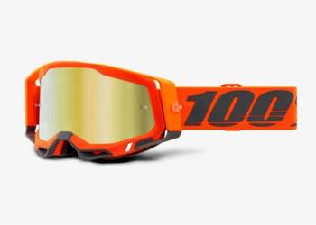 GOGLE KERV RACECRAFT GOLD LENS CZERWONE LUSTRO