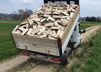 Drewno kominkowe, opałowe, opał, drzewo, cięte, łupane, transport